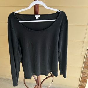 J. Crew Scoop-Neck Long- Sleeve Top #2